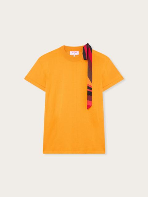 PUCCI T-SHIRT WITH SILK DETAIL