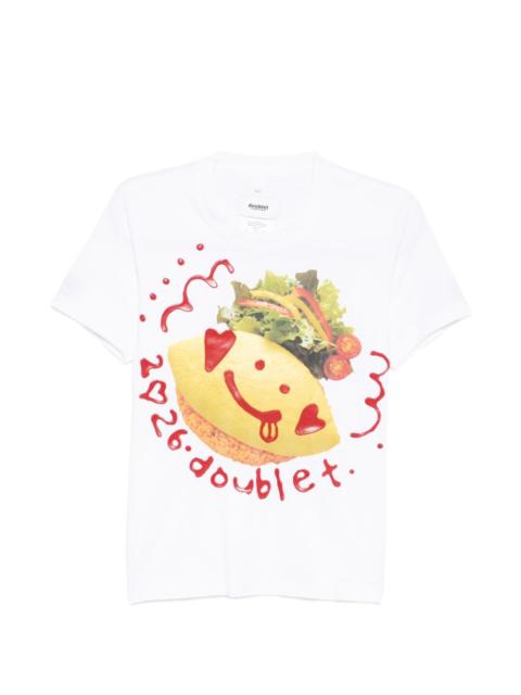 doublet printed message T-shirt