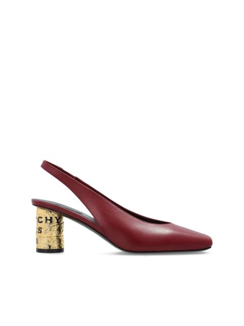 Givenchy square-toe slingback pumps