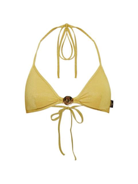 Moschino x Smiley logo-patch bikini