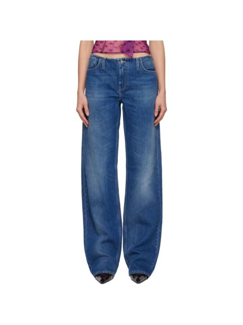 Acne Studios Blue Denim Trousers