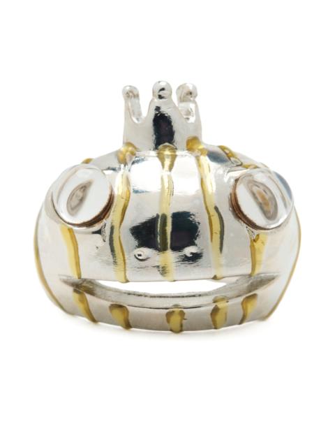 Collina Strada GOLD STRIPE FROG PRINCE RING