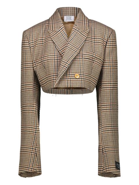 VETEMENTS double-breasted cropped jacket
