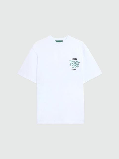 MSGM MSGM x TRATTORIA MASUELLI - Short-sleeve T-shirt
