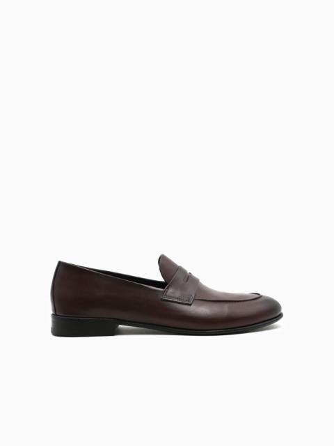 GIORGIO ARMANI Leather loafers