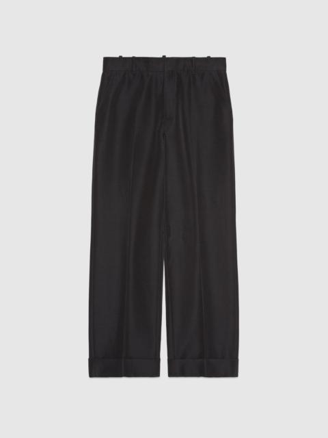 GUCCI Faille cuffed ankle pant