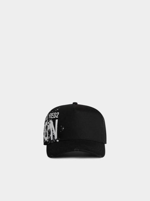 DSQUARED2 ICON SPLASH BASEBALL CAP