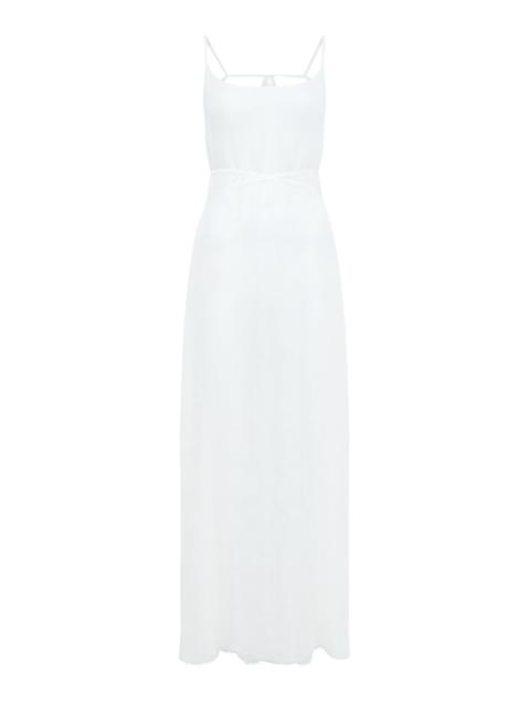 GABRIELA HEARST Amir Slip Maxi Dress in Ivory Silk Gauze