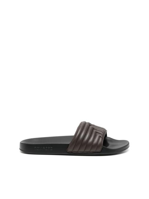 TOM FORD leather slides