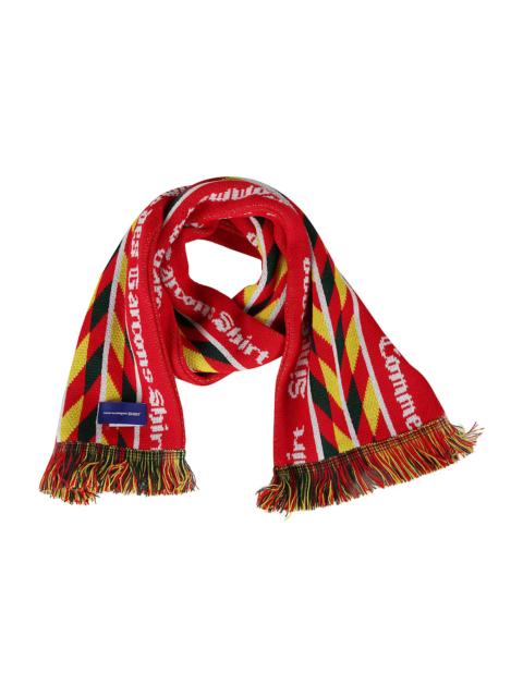 Comme Des Garçons Scarf With Logo And Fringes