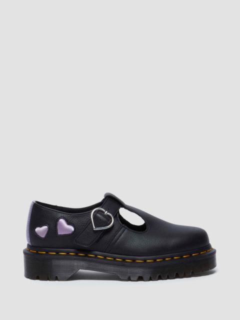 Dr. Martens Polley Heart Virgina Satin Mary Jane Shoes