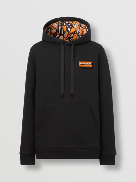 Burberry Logo Appliqué Cotton Hoodie