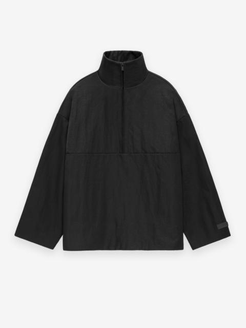 ESSENTIALS Textured Nylon Halfzip Pullover