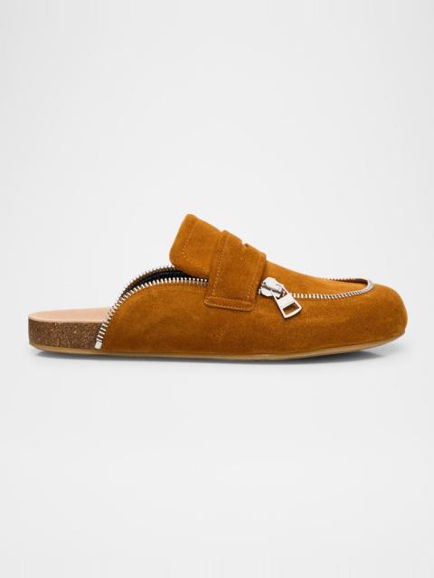 JW Anderson Men's Suede Biker Loafers