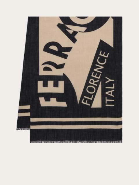 FERRAGAMO Maxi-logo stole