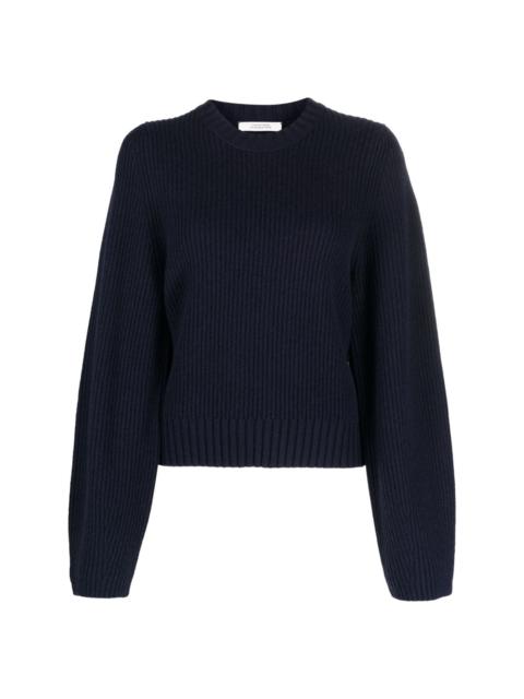 ribbed-knit sweatshirt