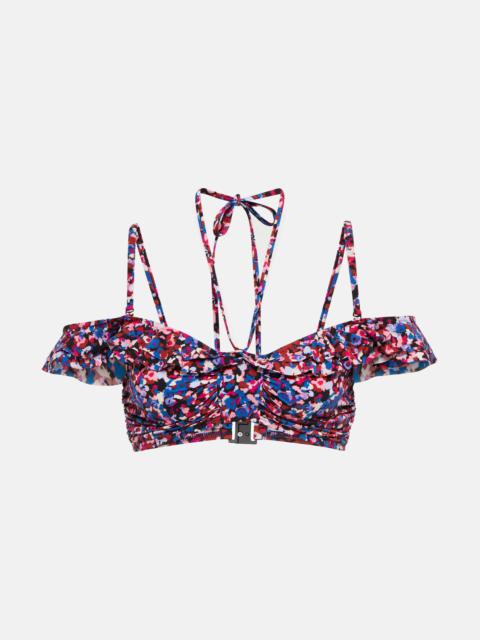 Isabel Marant Skyros floral bikini top