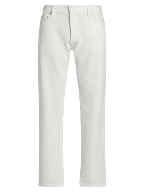 EMPORIO ARMANI Men's Five-Pocket Straight-Leg Pants - White