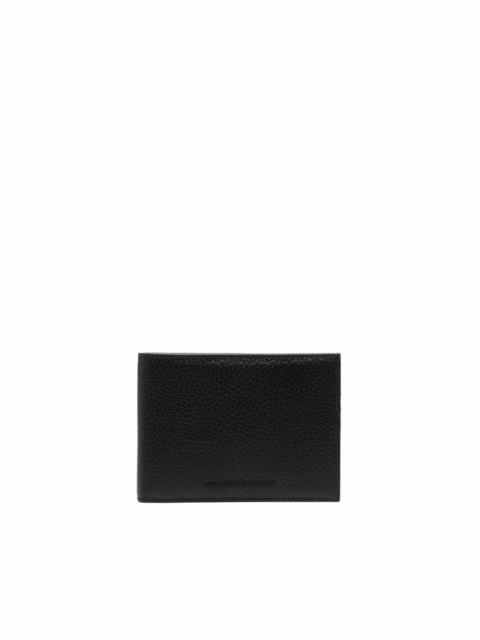 EMPORIO ARMANI pebbled bi-fold wallet