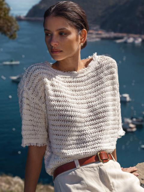 BROCHU WALKER The Simi Fringe Pullover