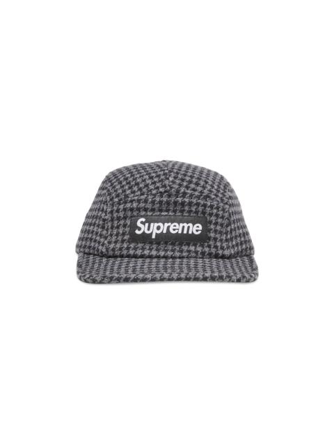 Supreme Houndstooth Wool Camp Cap 'Black'