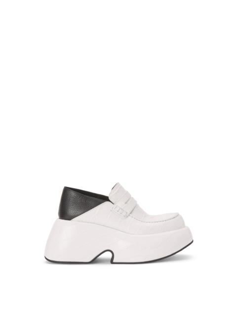 Loewe Wedge slip on loafer in calfskin