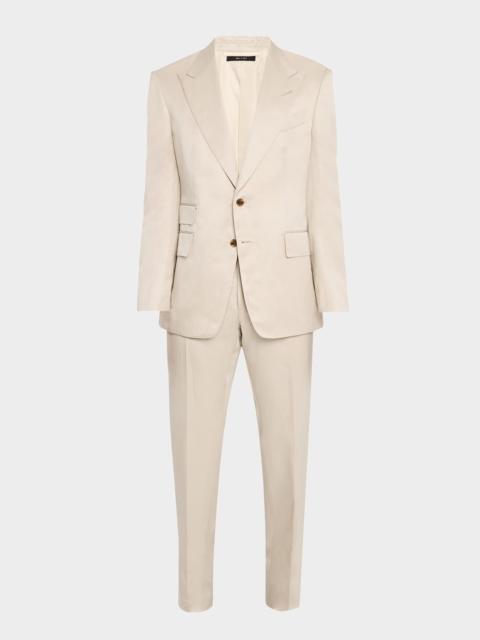 TOM FORD Men's Shelton Silk Twill Suit