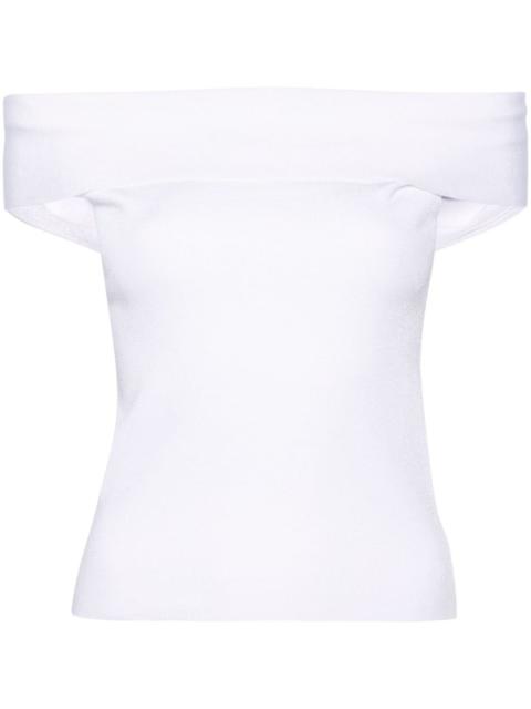 FABIANA FILIPPI off-shoulder fine-knit top