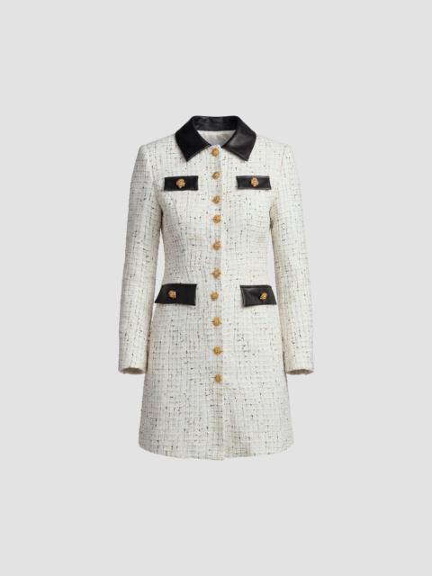 MAC DUGGAL Women's Bouclé-Tweed Mini Dress - Ivory