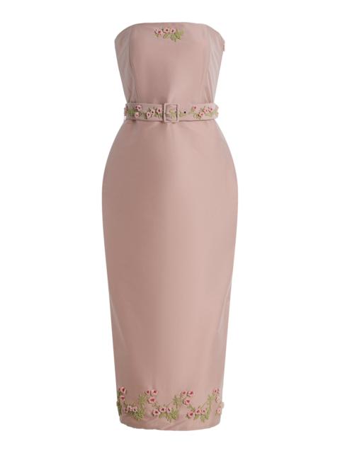 BERNADETTE Exclusive Louise Crepe Midi Dress light pink