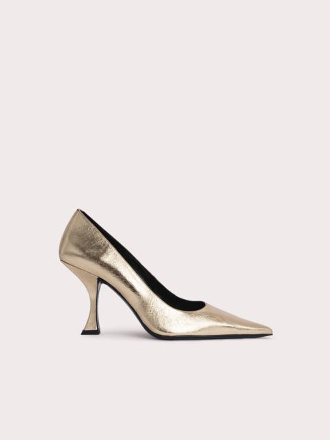 BY FAR Viva Parchment Metallic Leather