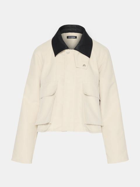 STEVE MADDEN JUSTINA BARN JACKET OATMEAL