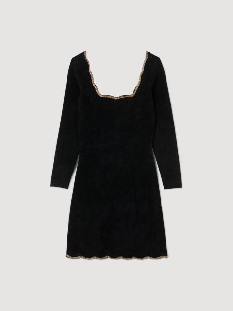 Sandro Short velvet dress