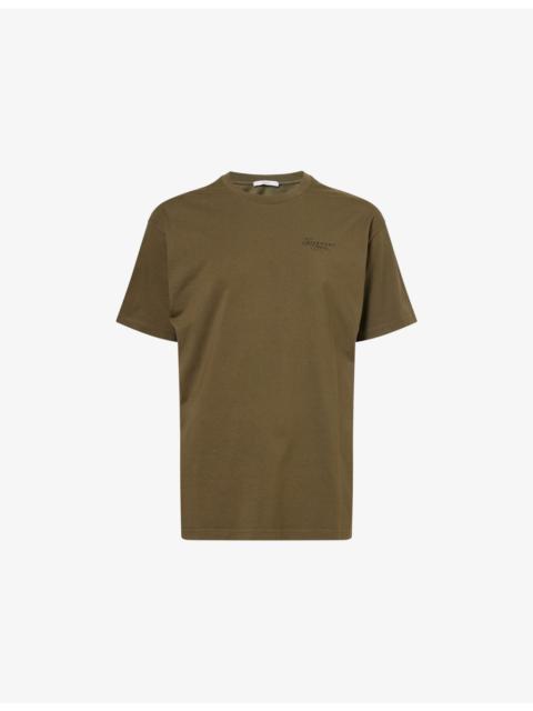 Givenchy Brand-Print Crewneck Cotton-Jersey T-Shirt