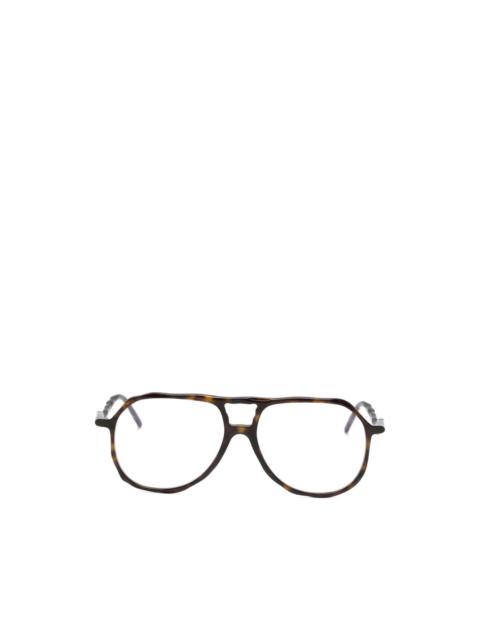 Kuboraum L10 pilot-frame glasses