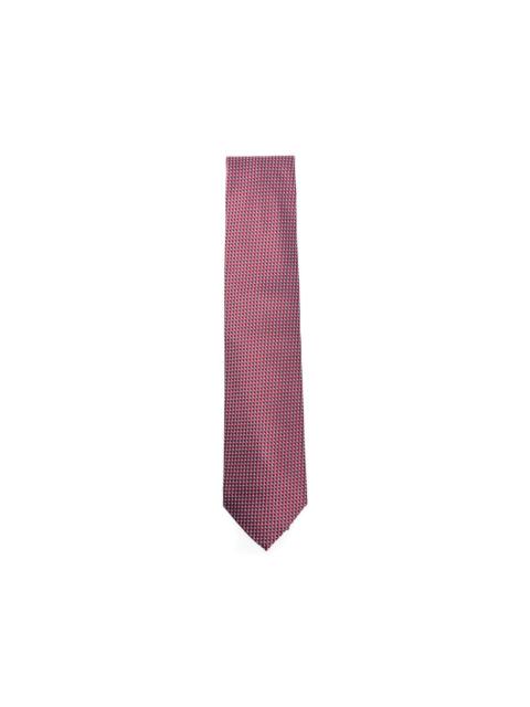 Brioni geometric-pattern silk tie