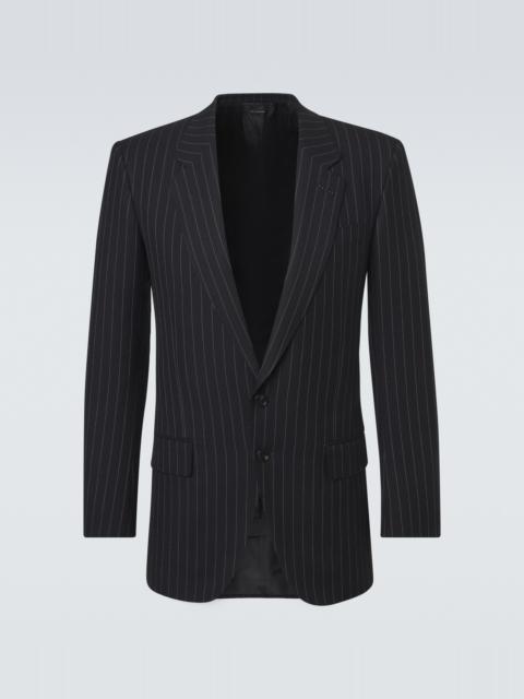 TOM FORD Striped wool twill blazer