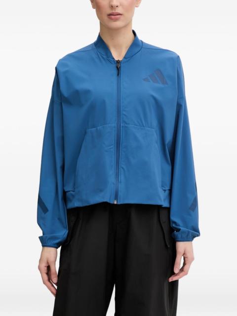 adidas Zne logo-print zip-up jacket
