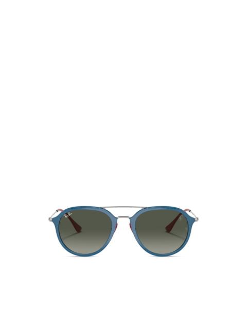 Ray-Ban x Scuderia Ferrari round-frame sunglasses