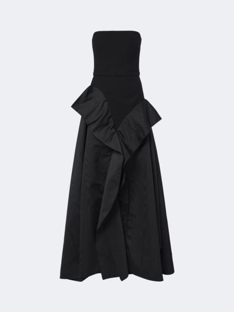 Safiyaa Anneline ruffled strapless gown
