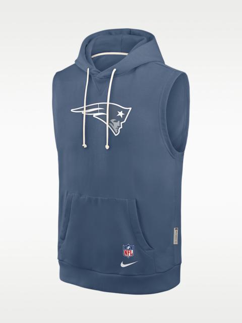 Nike New England Patriots Rivalries Collection Sideline Men's Nike Dri-FIT NFL Sleeveless Pullover Hoodie