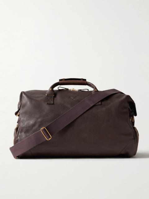 BENNETT WINCH Logo-Debossed Full-Grain Leather Weekend Bag