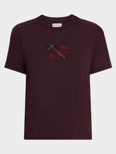 Burberry Frankie EKD Embroidered Short-Sleeve T-Shirt