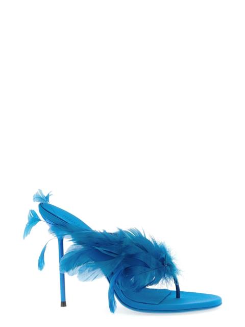PARIS TEXAS 'Lidia Feather Thong' mules