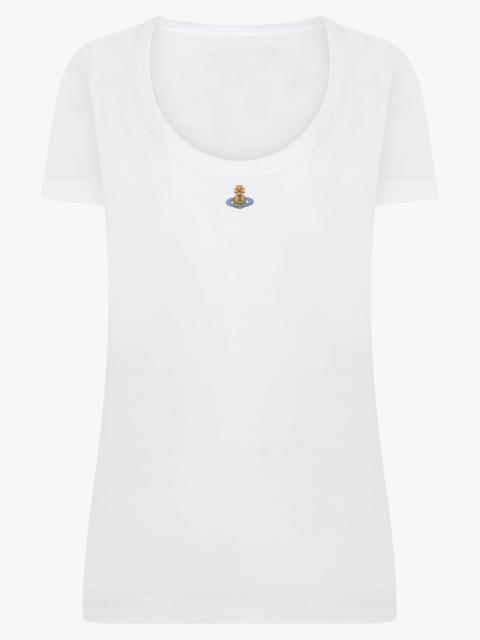Vivienne Westwood LOLLO MULTICOLOUR ORB T-SHIRT| WHITE