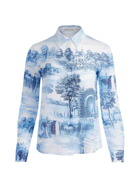 Alice + Olivia WILLA SILK BLOUSE