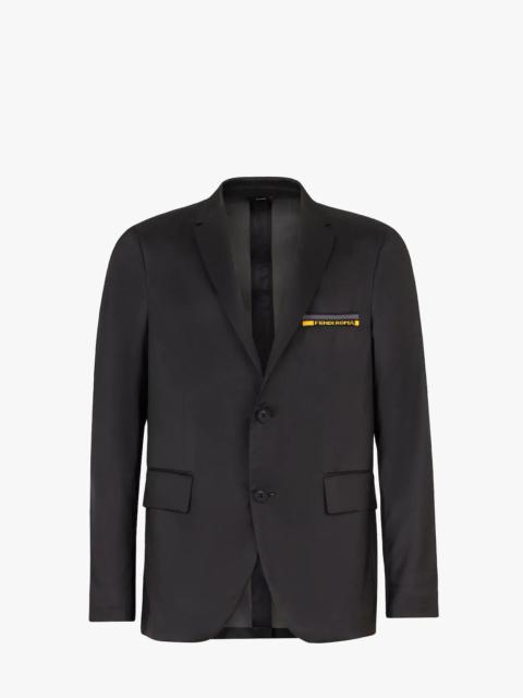 FENDI Black tech silk blazer