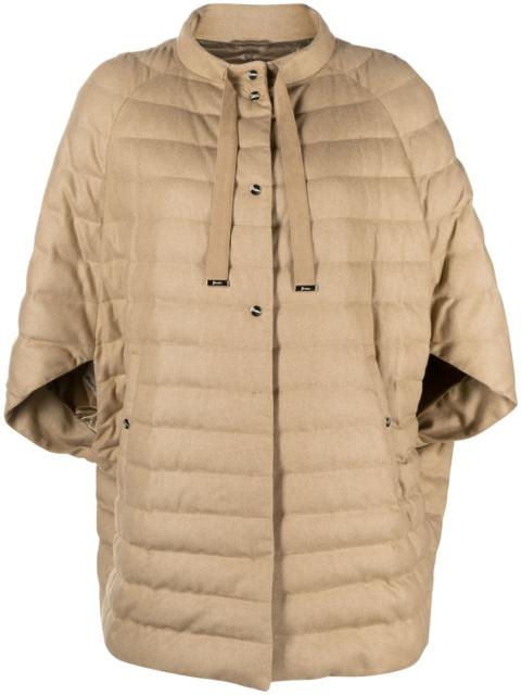 Herno bow-detail quilted jacket