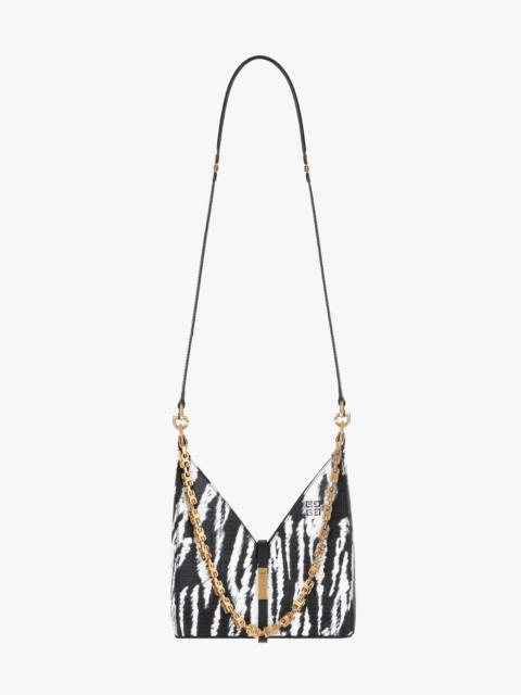 Givenchy MINI CUT OUT BAG IN ANIMAL PRINTED LEATHER WITH CHAIN