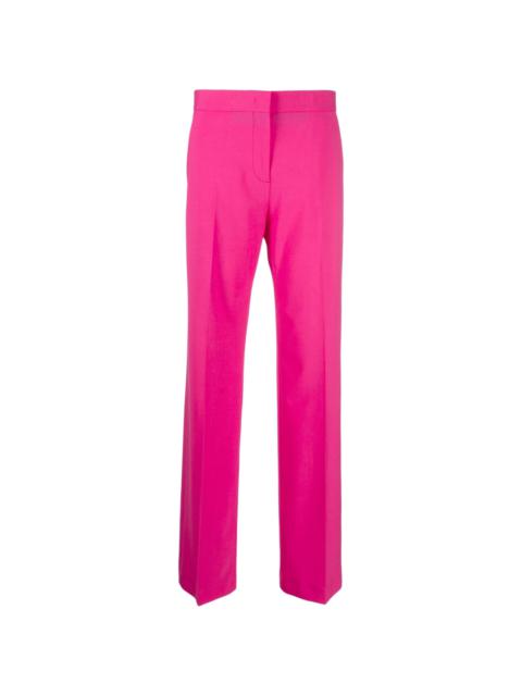 high-waist wide-leg wool trousers